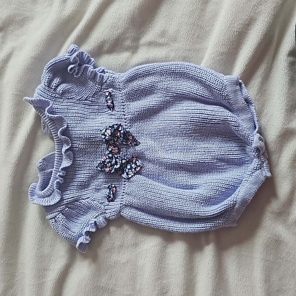 Janie and Jack purple romper